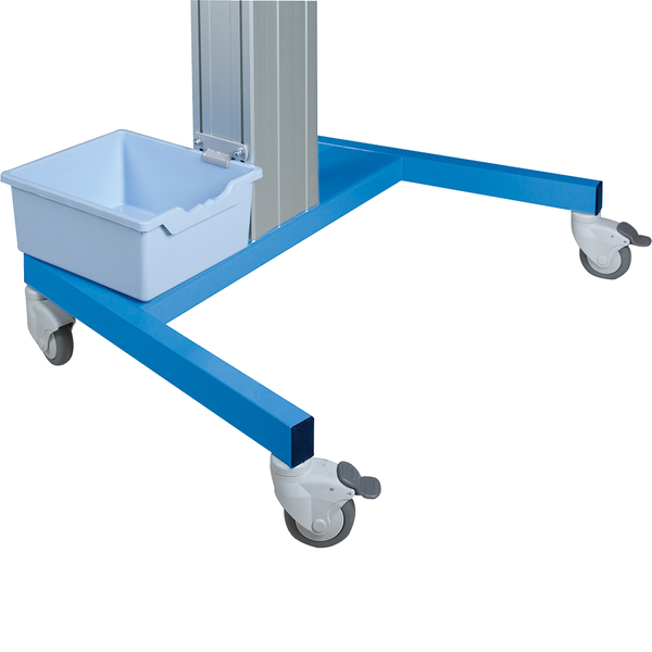 2 OPEN STORAGE BINS cart has two open storage bins