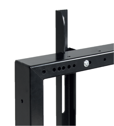 Screen secured by screws